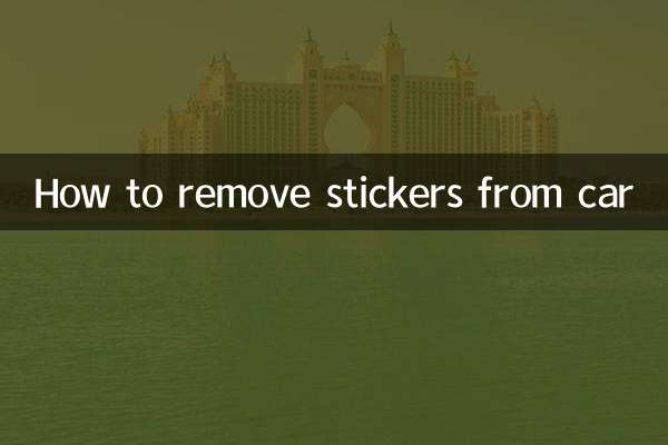 How to remove stickers from car