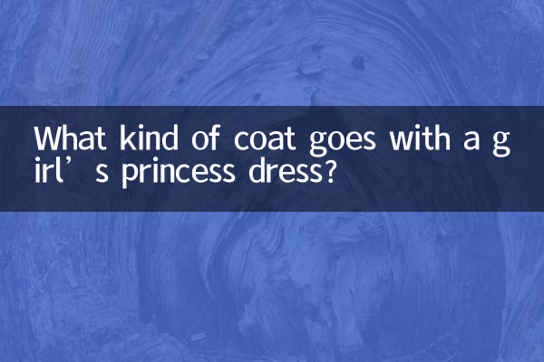 What kind of coat goes with a girl’s princess dress?