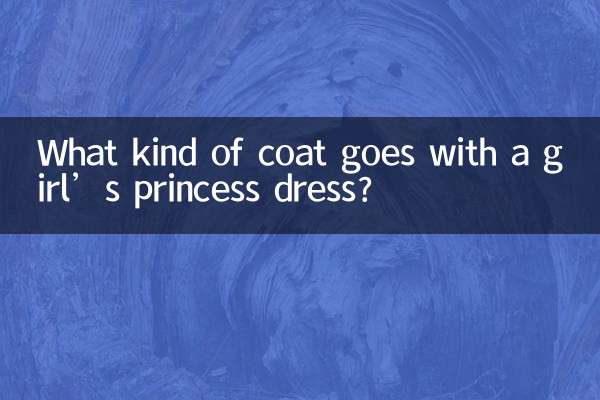 What kind of coat goes with a girl’s princess dress?