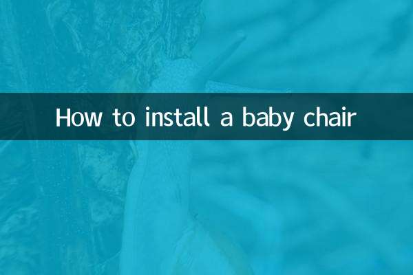 So installieren Sie einen Babystuhl