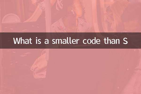 Was ist ein kleinerer Code als s
