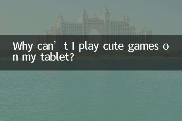 Perché non posso giocare a giochi carini sul mio tablet?