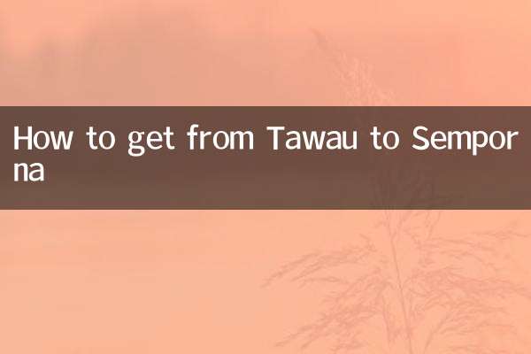 Como chegar de Tawau a Semporna
