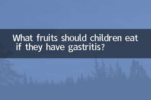 Que frutas as crianças devem comer se tiverem gastrite?