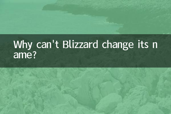 Por que a Blizzard não pode mudar seu nome?