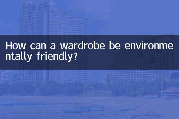 Como um guarda-roupa pode ser ecologicamente correto?