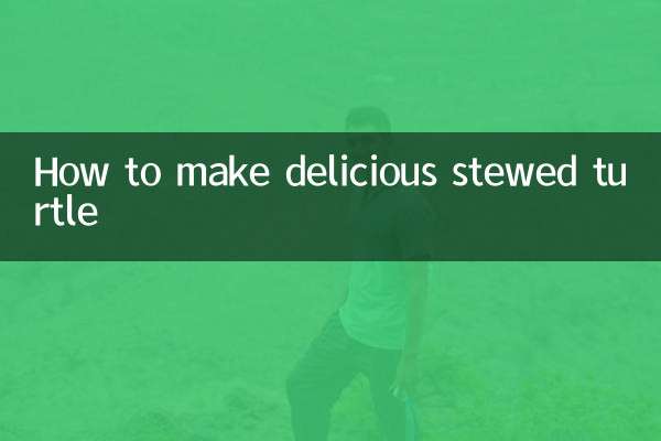 맛있는 거북이 조림 만드는 법