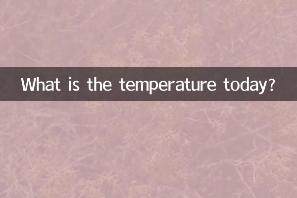 Wie hoch ist die Temperatur heute?