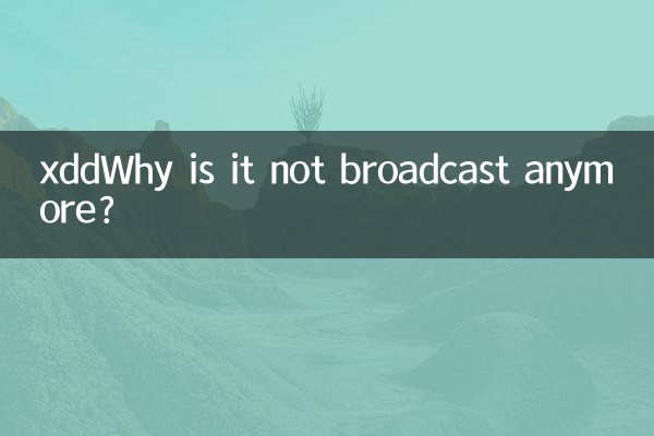 Perché xdd non va più in onda?