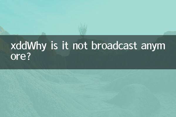 Perché xdd non va più in onda?