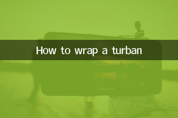 So wickeln Sie einen Turban ein