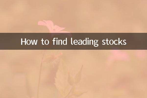 How to find leading stocks