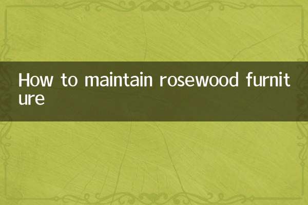 Cómo mantener los muebles de palisandro