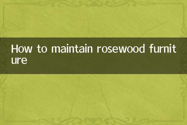 So pflegen Sie Palisandermöbel