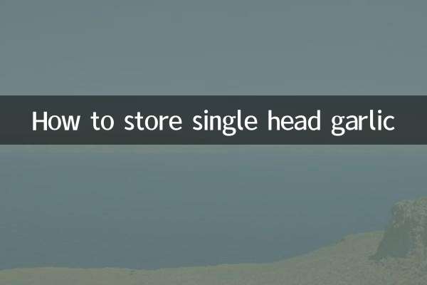 How to store single head garlic