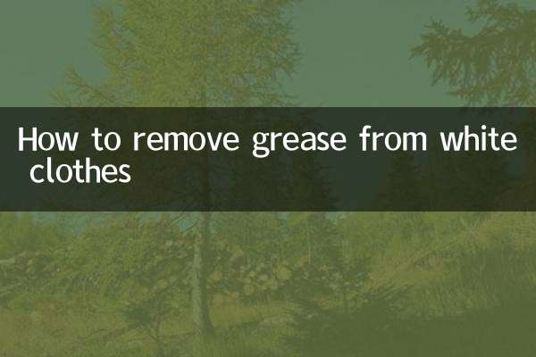 How to remove grease from white clothes