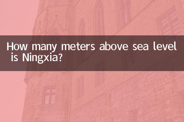 نینگشیا چند متر بالاتر از سطح دریا است؟