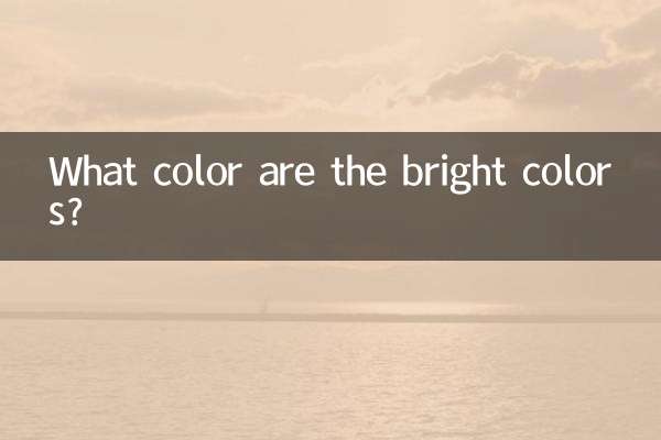 Welche Farbe haben die leuchtenden Farben?