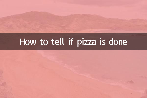 Comment savoir si la pizza est cuite