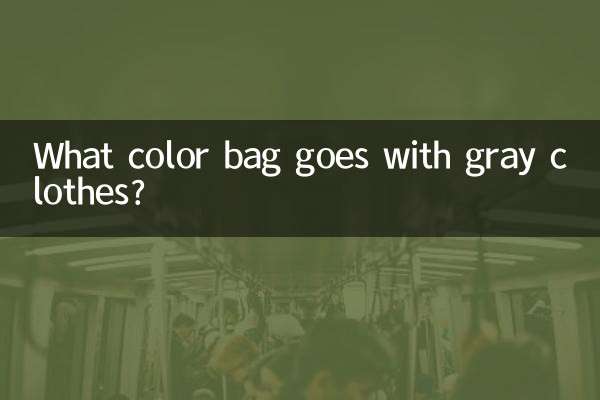 Quelle couleur de sac va avec des vêtements gris ?