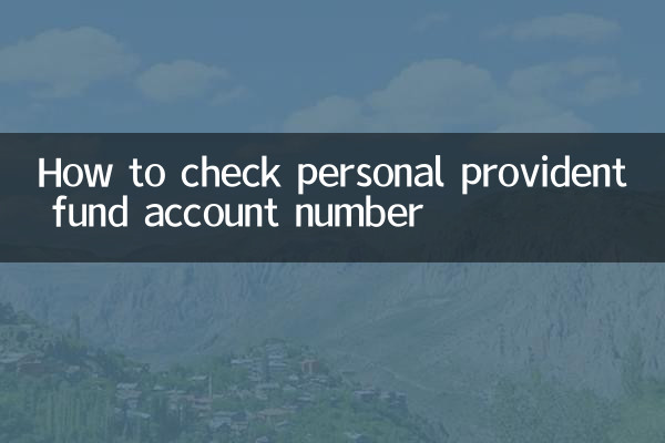 ذاتی پروویڈنٹ فنڈ اکاؤنٹ نمبر کی جانچ کیسے کریں
