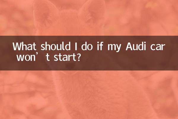 Cosa devo fare se la mia auto Audi non si avvia?