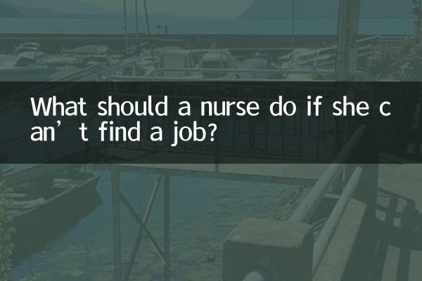 ¿Qué debe hacer una enfermera si no encuentra trabajo?