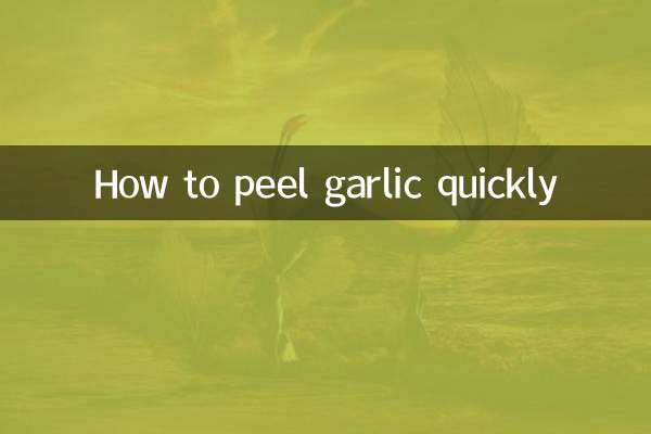 Cómo pelar ajos rápidamente