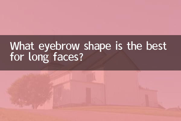 What eyebrow shape is the best for long faces?