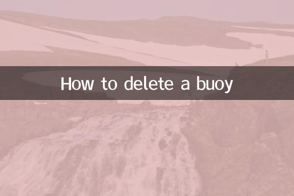 So löschen Sie eine Boje