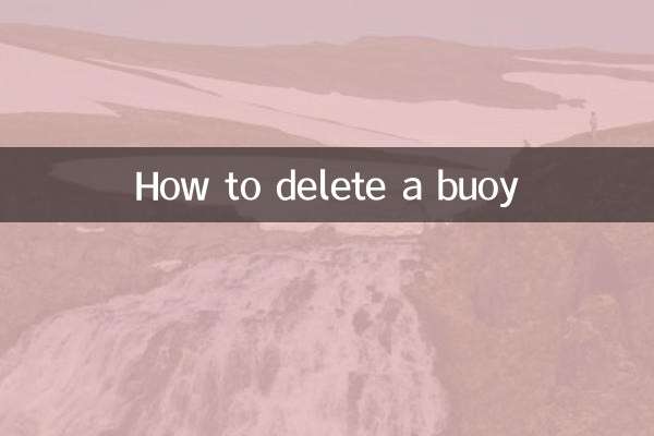 So löschen Sie eine Boje