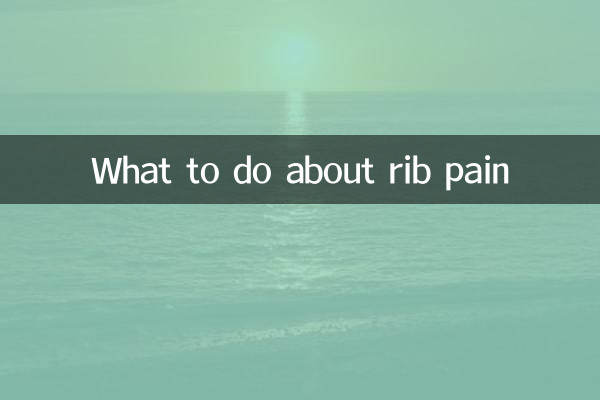 What to do about rib pain