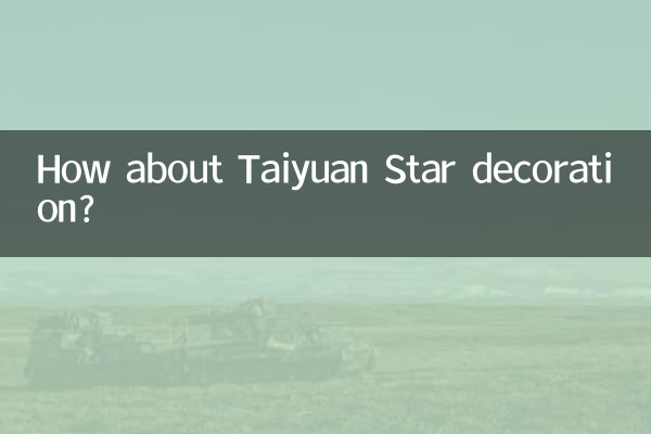 ¿Qué tal la decoración Taiyuan Star?