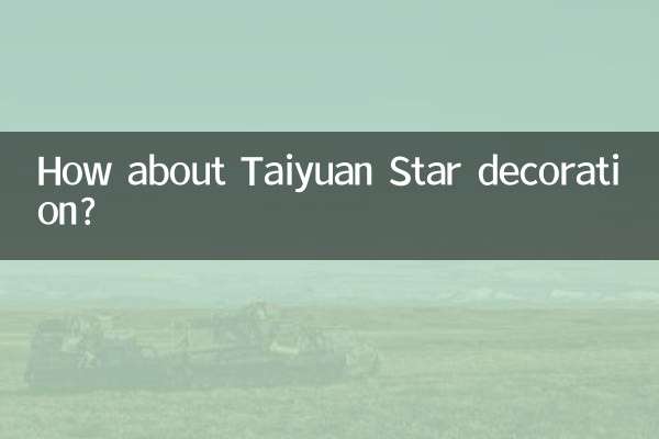 ¿Qué tal la decoración Taiyuan Star?