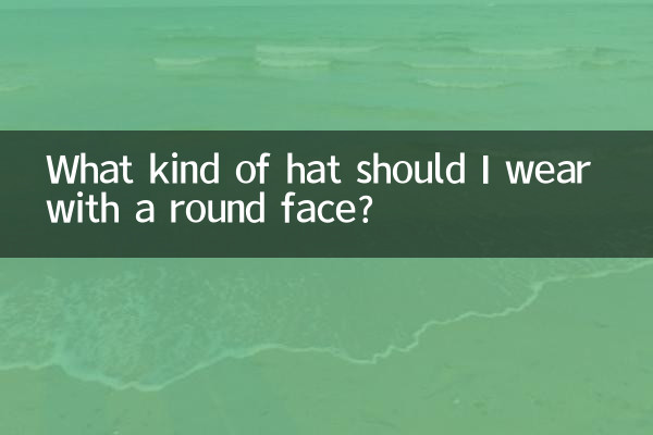 What kind of hat should I wear with a round face?