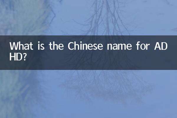 What is the Chinese name for ADHD?