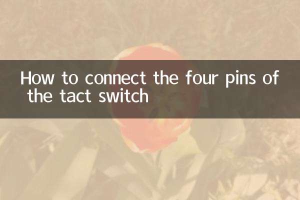 Como conectar os quatro pinos do interruptor tátil