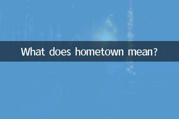 Cosa significa città natale?