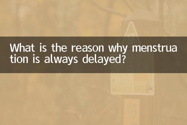 Quelle est la raison pour laquelle les règles sont toujours retardées ?