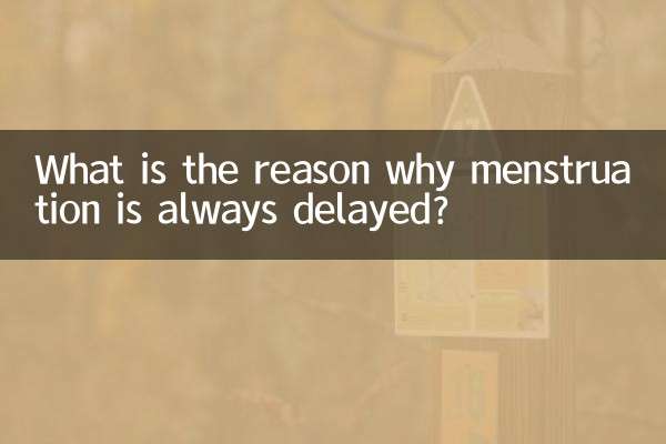 Quelle est la raison pour laquelle les règles sont toujours retardées ?