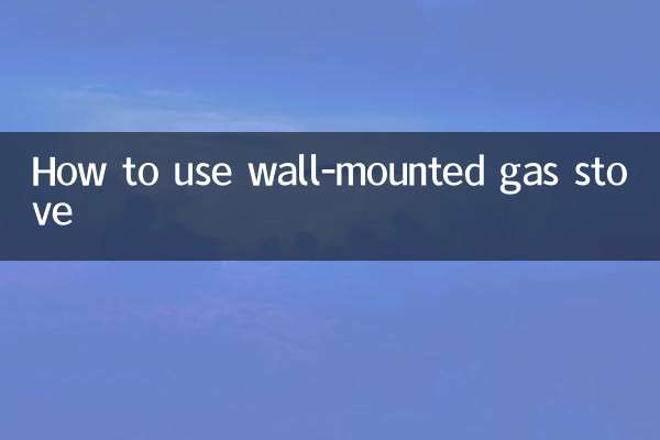 벽걸이형 가스레인지 사용법