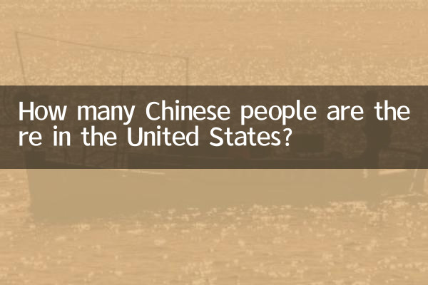 How many Chinese people are there in the United States?