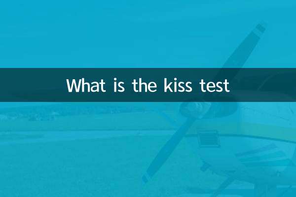 Qual é o teste do beijo