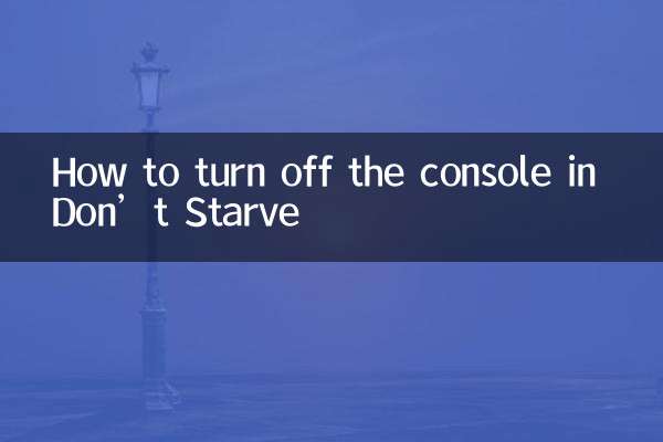 Come spegnere la console in Don't Starve