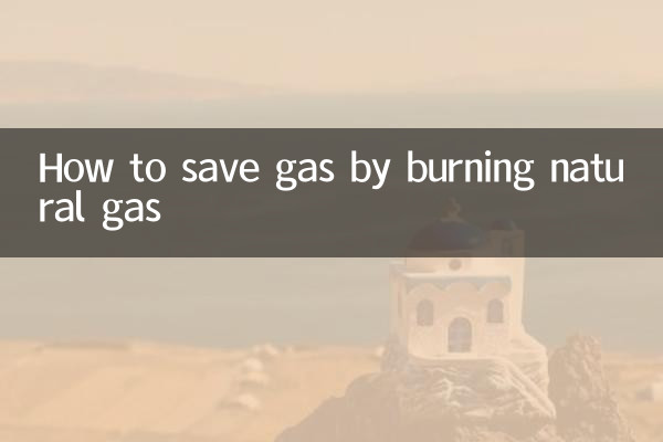 Come risparmiare gas bruciando gas naturale