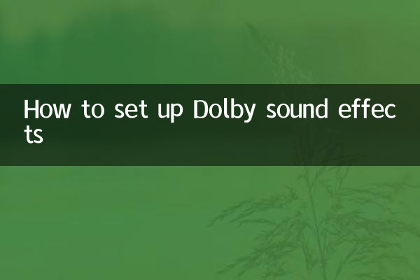 Como configurar efeitos sonoros Dolby