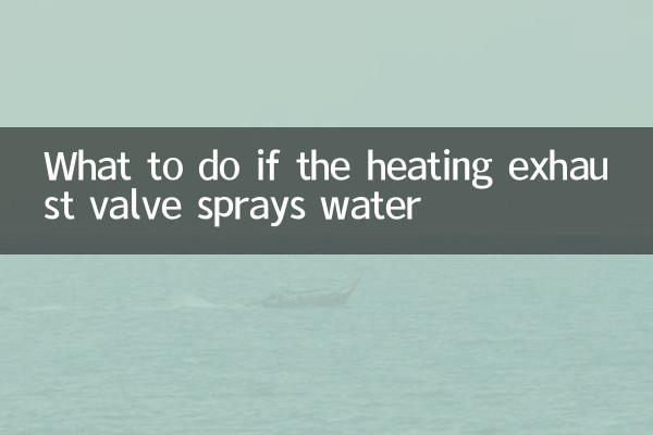 O que fazer se a válvula de escape do aquecimento borrifar água