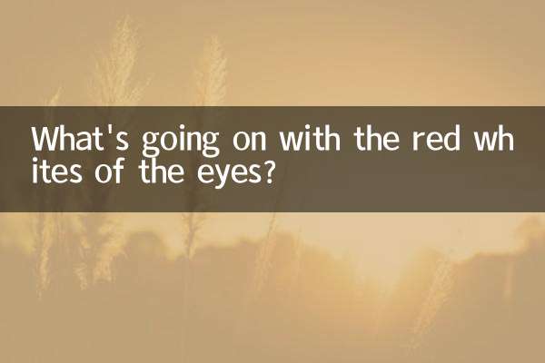 Что происходит с красными белками глаз?