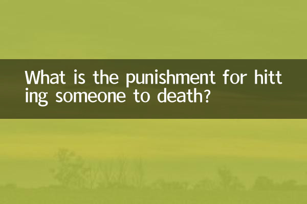 ¿Cuál es el castigo por matar a alguien a golpes?