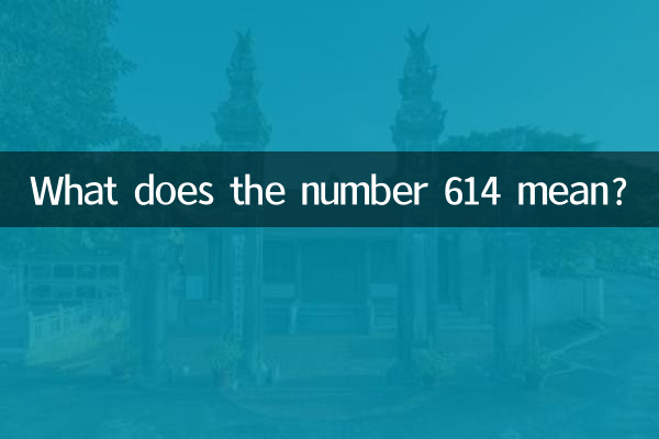 Cosa significa il numero 614?